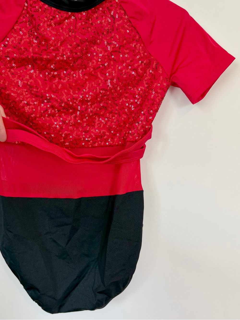 Weissman Red and Black All The Way Up Leotard - Size: XLC - Picture 6 of 11